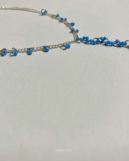 Blue Berry Lariat Necklace