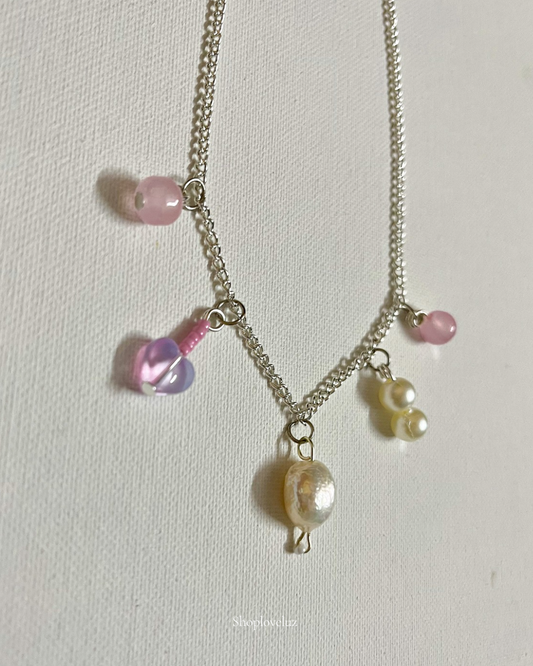 Pink Charm Necklace
