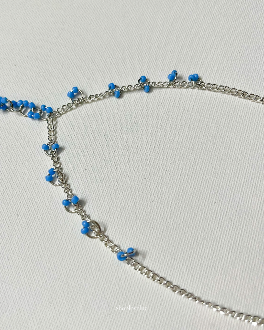 Blue Berry Lariat Necklace