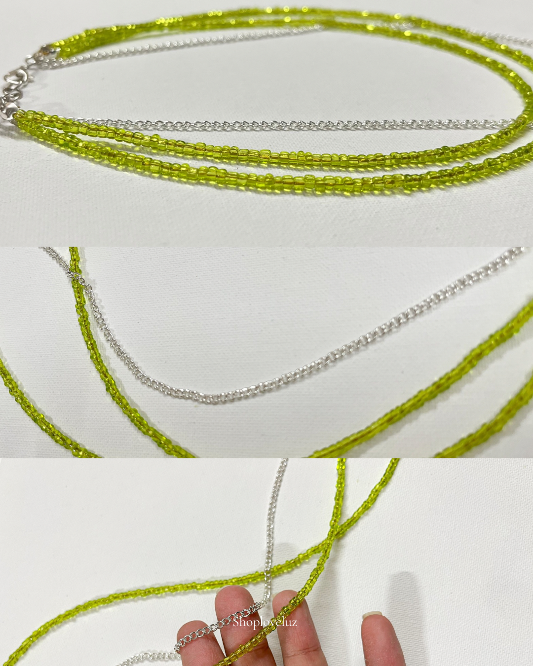Layered Lime Necklace