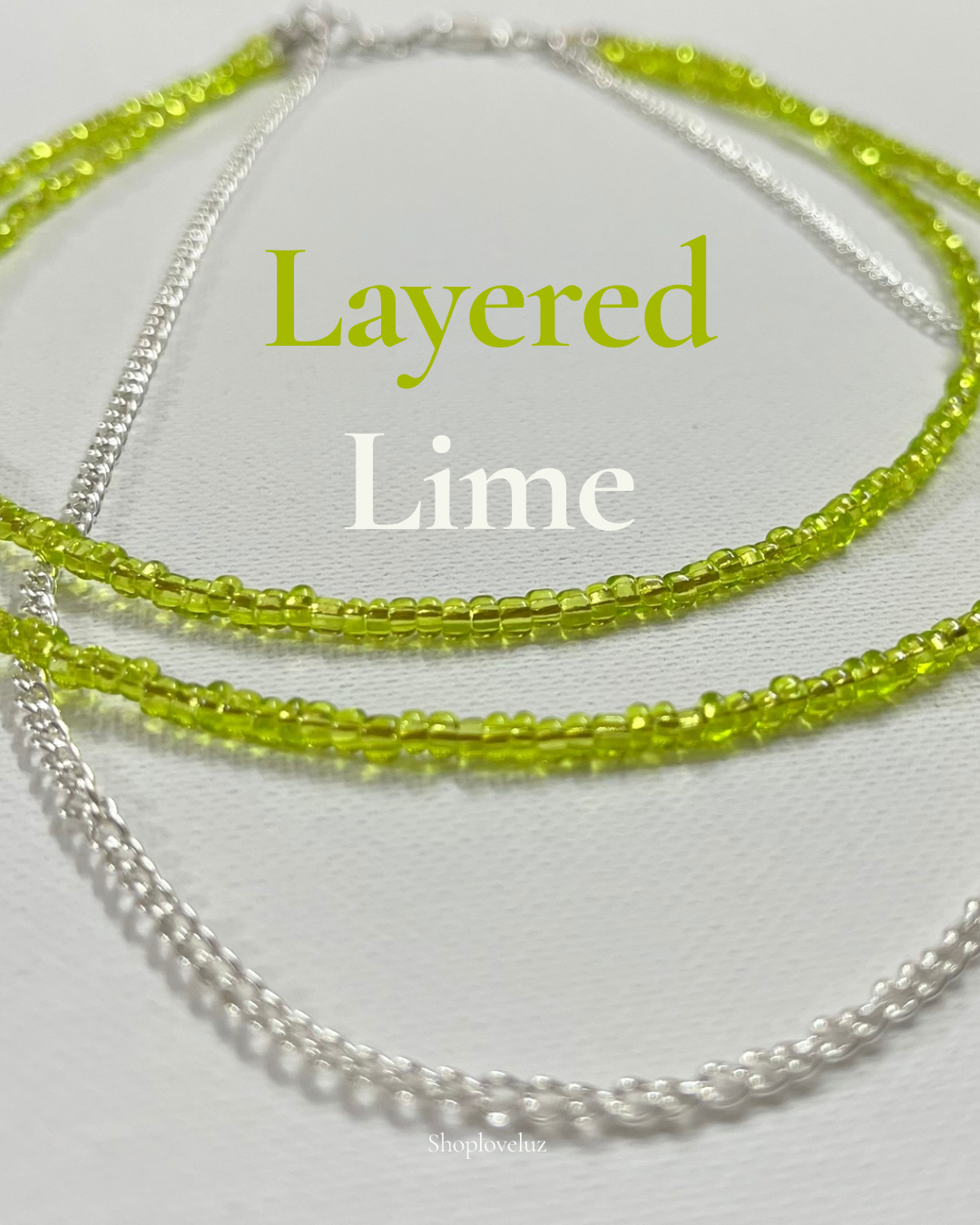 Layered Lime Necklace