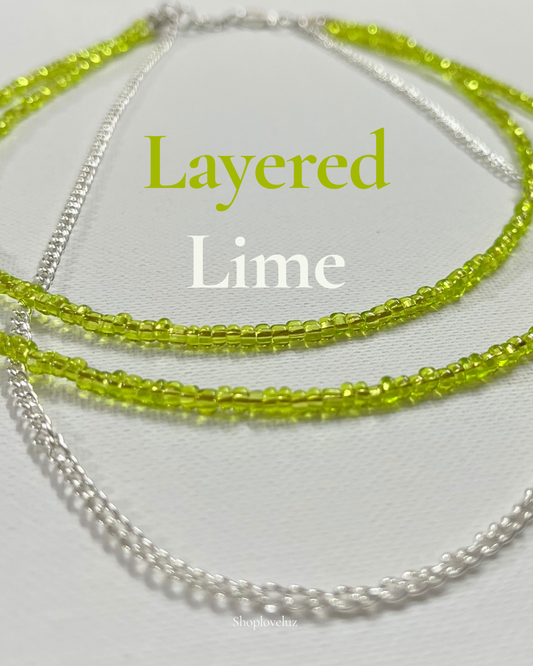Layered Lime Necklace
