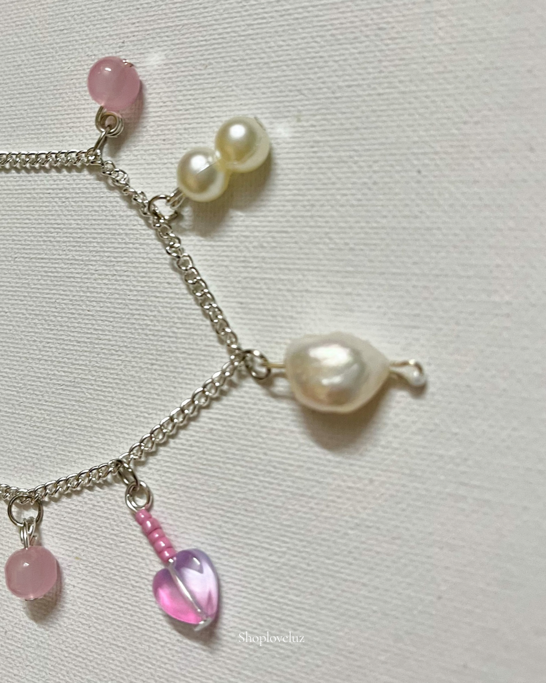 Pink Charm Necklace