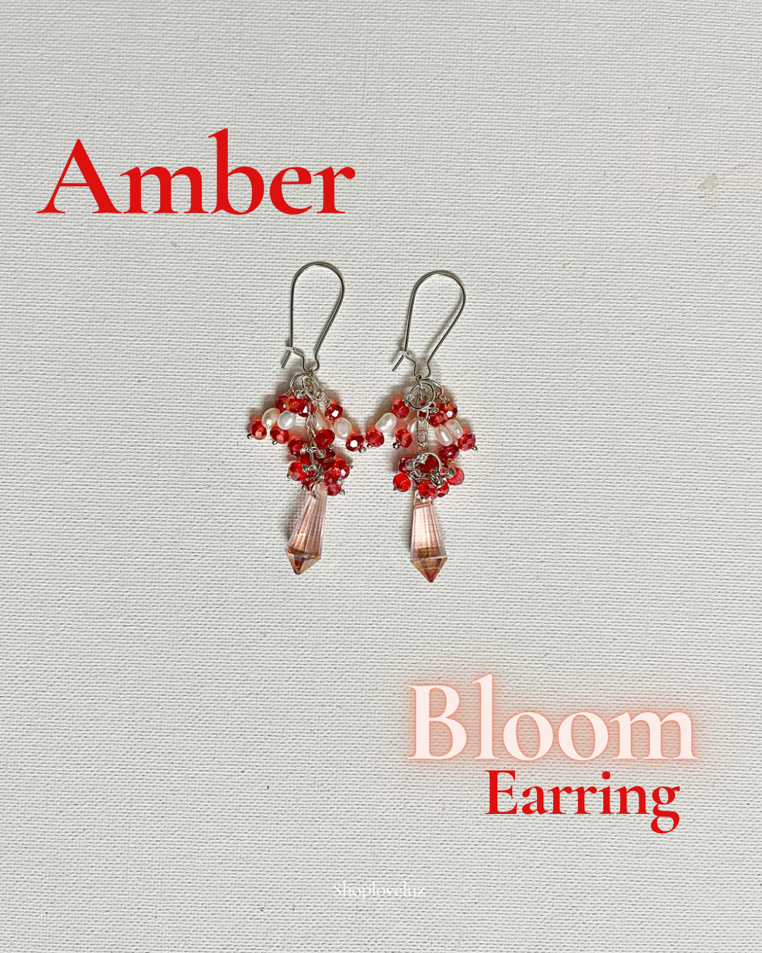 Amber Hue Bloom Earrings | PREMIUM