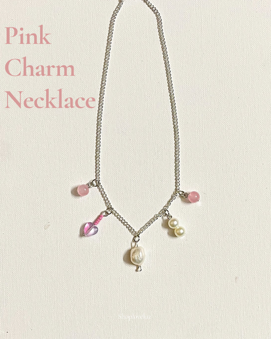 Pink Charm Necklace