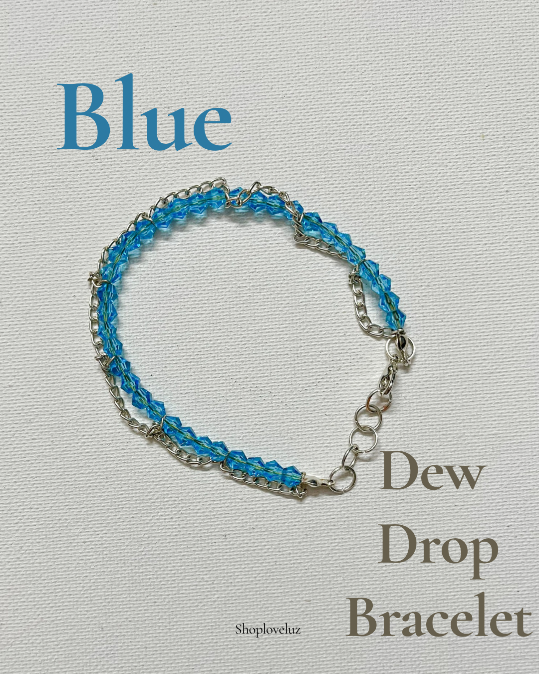 Blue Dew Drop Bracelet