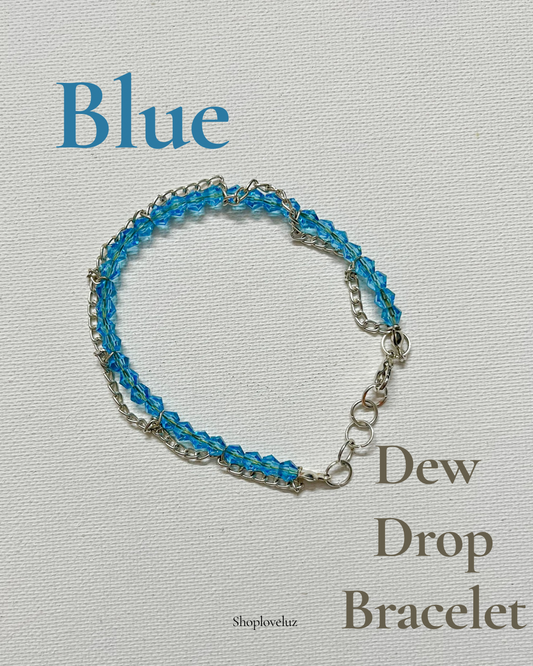 Blue Dew Drop Bracelet