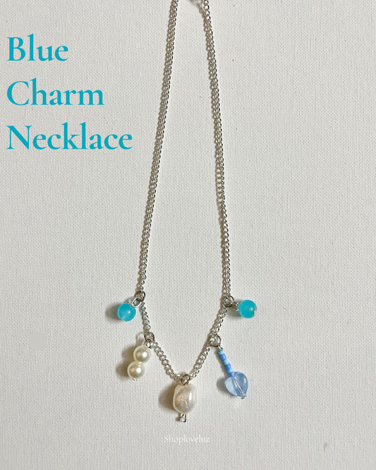 Blue Charm Necklace