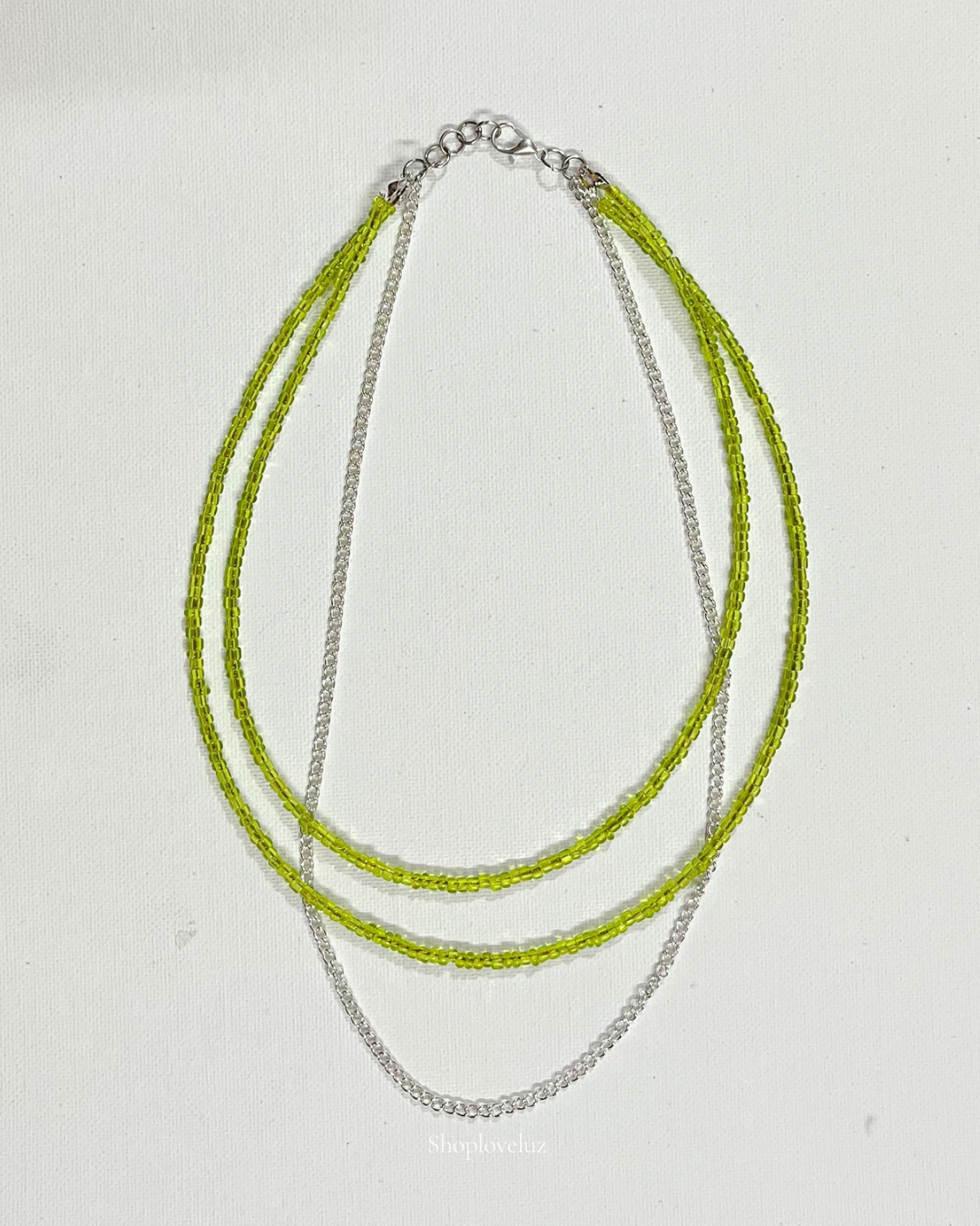 Layered Lime Necklace