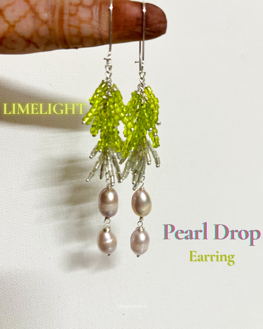 Limelight Pearl Drop Earrings | PREMIUM