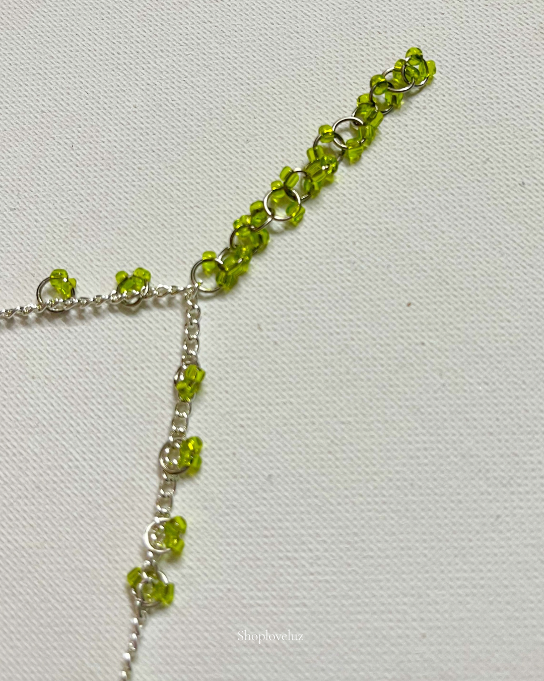 Green Berry Lariat Necklace