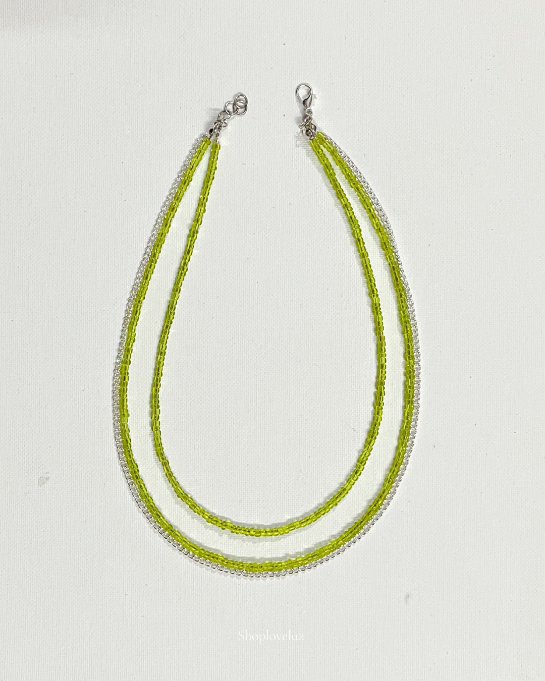 Layered Lime Necklace