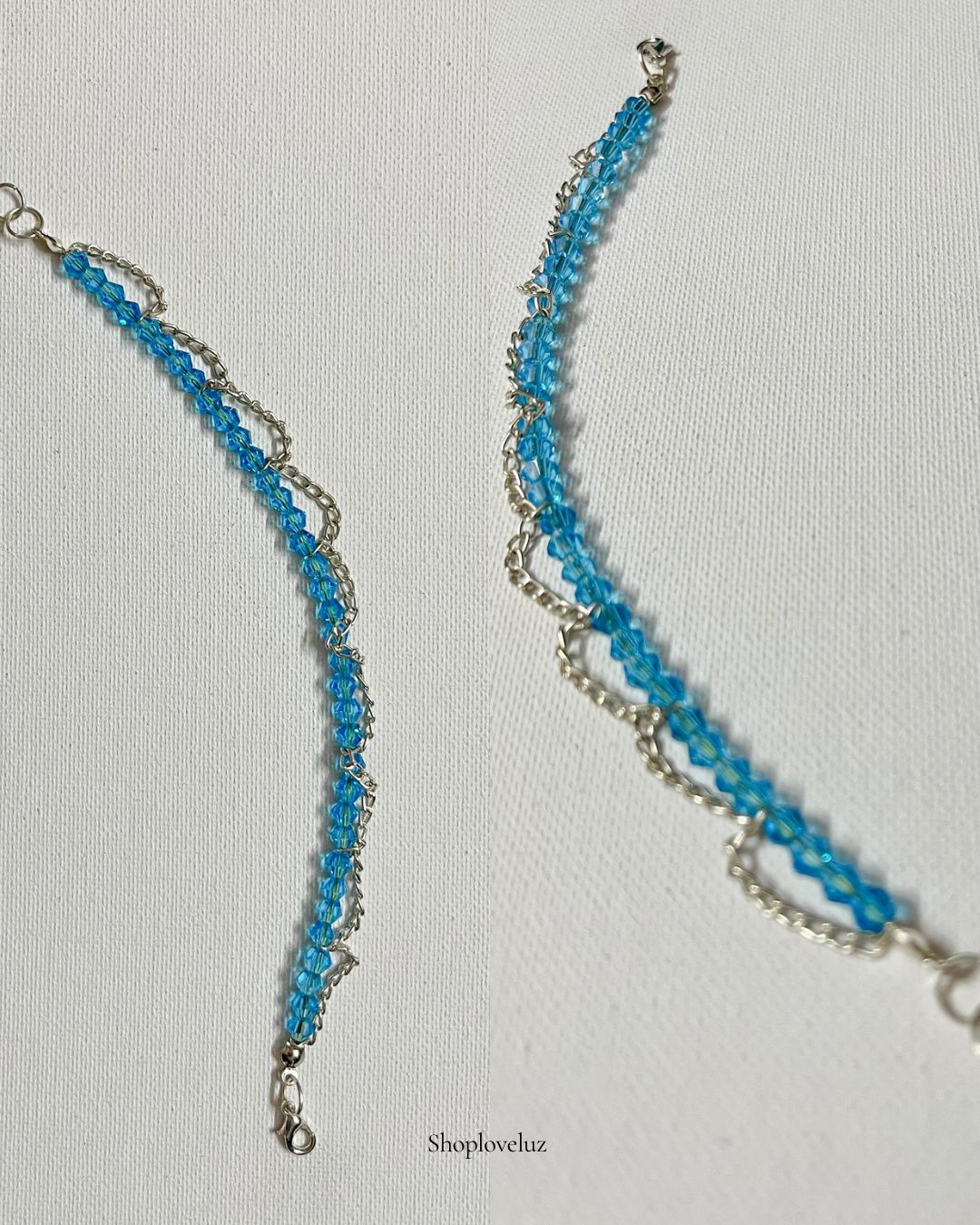 Blue Dew Drop Bracelet