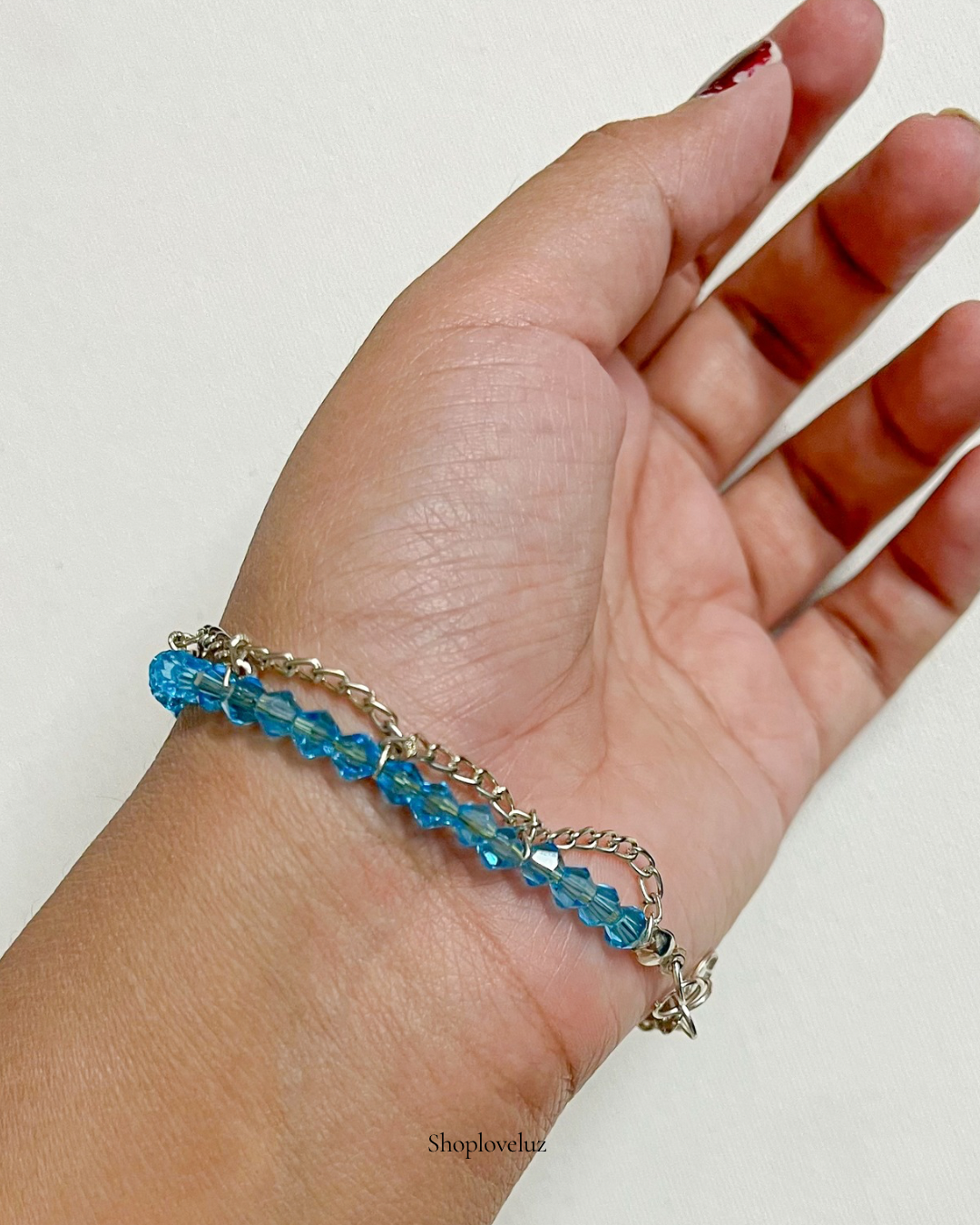Blue Dew Drop Bracelet
