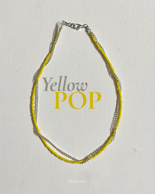 Yellow Pop Necklace