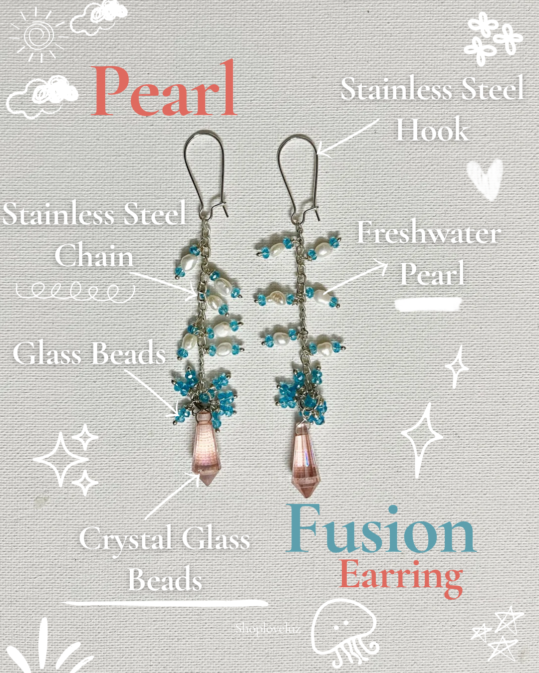 Pearl Fusion Earrings | PREMIUM